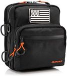 Oumurs Motorcycle Handlebar Bags,1680D Water-resistant Universal Bar bag American Flag Sissy Bar Bag Front Fork Storage Accessory Bag, For Softail Dyna Sportsters Dirt Bike Scooter E-bike Bicycle Blue