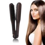 Double Brushes Comb, Salon Hairdressing Hair Straightener Wooden Anti-Static Hair Straightener Brush Double Sided Hair Brush for Straightening Hair Brush for Women Double Sided Brush