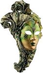 Quligeta Masquerade Venetian Decorative Mask Wall hanging Beautiful Lady Art Collection Mask (Green)