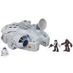 STAR WARS Playskool Heroes Galactic Heroes Millennium Falcon and Figures