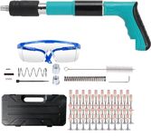 GNEY Heavy Duty Manual Nail Gun Kit with 100 Steel Nails – 5-Speed Adjustable Concrete Nailer for Wall, Steel & Wood | Portable Handheld Fastening Tool for Construction & Installation