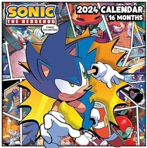 Sonic the Hedgehog Calendar 2024 (Comic Collection Design) - Month to a View Planner 30cm x 30cm - Official Merchandise