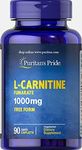 Puritan's Pride L-Carnitine Fumarate 1000 mg-90 Caplets