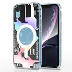 Pikkme Back Cover | Full Camera Protection | Wireless Charging Magnetic Support Mag-Safe Case | Shockproof Bumper Case for iPhone XR (Black)