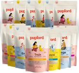 Pupford Small Dog and Puppy Bark Pack - Freeze Dried Treats (Beef, Chicken, Rabbit, Sweet Potato, Salmon), Yak Chew, Bully Stick 4-Pack, Tendon and Jerky Variety Packs (Chicken, Salmon, Beef, Lamb)