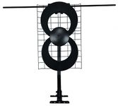 Antennas Direct ClearStream 2V Indoor Outdoor TV Antenna UHF VHF Multi-Directional, 60+ Mile Range, 4K 8K UHD, NEXTGEN TV – w/Reflector, 20-inch Mast