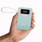 Lifelong AMPCHARGE 20000 mAh 22.5 W Compact Pocket Size Power Bank with 4 Input/Output Port (Light Blue, Lithium Polymer, Fast Charging, Quick Charge 3.0 for Mobile, Earbuds, Smartwatch, Speaker)