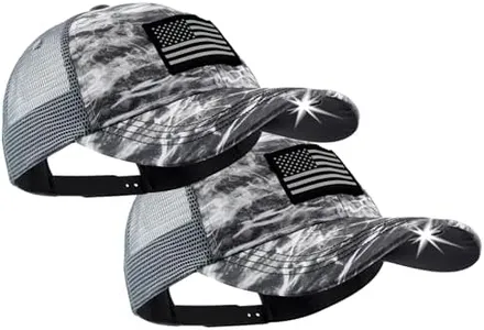 LED Hat Light - POWERCAP Baseball Cap with Light Built in - LED Cap Visor Light with Bright Headlight and IPX4 Rating (3.0 Manta 2-Pack)