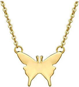 HUASAI Butterfly Pendant Necklace for Women