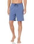 Nautica Men's Soft Knit Elastic Waistband Sleep Lounge Short, Blue Indigo Heather, Large