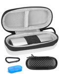 Glamgen Case for kardiamobile EKG Heart Monitor, Hard Travel Case for KardiaMobile 6L, Case for Kardia EKG Monitor, Pill Box and Carabiner Clip Included, Heart Monitor Travel Case