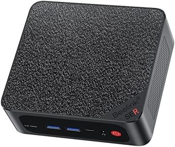 Beelink SER5 MAX Mini PC, AMD Ryzen 7 5800H(7nm, 8C/16T) up to 4.4GHz, Mini Computer 16GB DDR4 RAM 500GB NVME SSD, Micro PC 4K@60Hz Triple Display, Mini Gaming Computer WiFi6/BT5.2/54W/HTPC/W-11 Pro