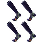 Compression Socks (2 Pair) for Men and Women 20-30 mmHg Compression Stockings Circulation for Cycling Running Support Socks