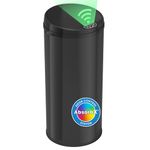 iTouchless 13 Gallon Automatic Sensor Kitchen Trash Can with Odor Filter – Black – Round – 49 Liter Sensor Trash Can