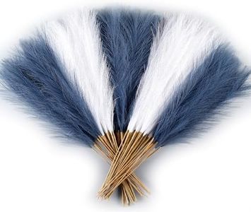 Acfruits Faux Pampas Grass Decor, 21.7" Pompas Grass Flower Arrangement and Vase Filler for Boho Home Wedding Decoration