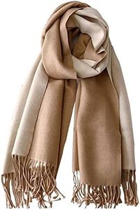 PFLife Scarf Women Cashmere Scarf 80''*27'' With Box Red Winter Pashmina Shawl Thick Oversized Scarves Wraps (camel)