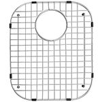 Serene Valley Sink Bottom Grid 13-11/16" X 16-5/8", Rear Drain with Corner Radius 3-1/2", Sink Protector NDG1416R