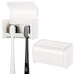 2 Pack Toothbrush Holder Wall Mount