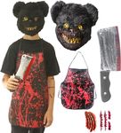 5 pcs Killer Bear Halloween Costumes For Boy - One Size Fits All Children 5-12 Years Old - 2024 Trending Fancy Dress - UK Based Brand