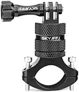 SKYJFFJ Mountain Bike Camera Handlebar Mount for GoPro Hero 8/9/10/11/12,360 Degree Rotation Aluminum Motorcycle Bicycle Rack Mount Holder for DJI Osmo Action,AKASO/YI & Action Camera Accessories