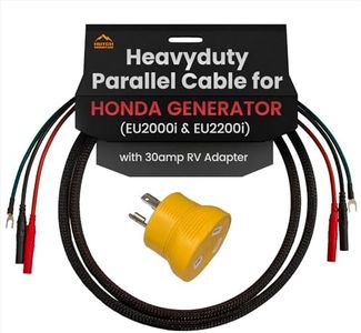 Hutch Mountain Parallel Cable Compatible with Honda EU2000i & EU2200i Generators – Heavy Duty Cable for Doubling Power – Inverter Generator Parallel Kit for RV, Camping & Emergency Power