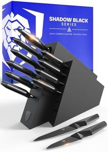 DALSTRONG 12pc Professional Knife Block Set-Black Titanium Nitride Coated-Gift High-Carbon Stainless Steel Knife Set with Block-NSF Certified Premium Kitchen Set