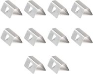 OKBY Wind Deflector Clips, 12Pcs Universal Stainless Steel Car Windscreen Deflector Clips,Car Wind Rain Deflector Fitting Clips Universal Replacements