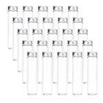 Fasmov 25 Pack 110ml Clear Plastic Test Tubes with Screw Caps, Cookie Nuts Bottle Containers for Party Favors Science Experiment Home Décor