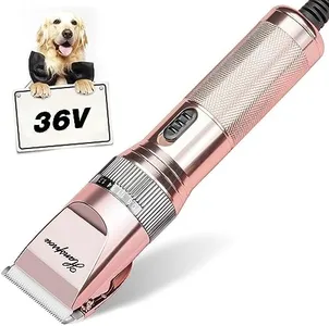 Hansprou Dog Clippers for Grooming,Upgraded 36V Heavy Duty Dog Clippers,Professional Pet Hair Trimmer for Thick Coat,Corded Pet Clipper with Guard Combs Brush