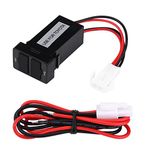 12V-24V 2.1A Dual USB Socket Charger Power Adapter Dual USB Port Car Charger Socket for Cell Phones Tablet GPS Cameras