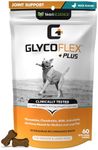 VetriScience Laboratories GlycoFlex Plus, Hip and Joint Supplement for Dogs, 60 Bite-Sized Chews