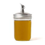 Jarware Stainless Steel Oil Cruet Lid For Wide Mouth Mason Jars