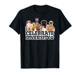 Funny Dog Lover | 'Celebrate Diversity' | Cute Dog T-Shirt