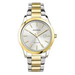 Sekonda Taylor Ladies 34mm Quartz Watch in Silver with Analogue Date Display, and Two Tone Stainless Steel Strap 40473