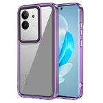 Amazon Basics Back Case Cover for Vivo V29 5G (TPU + PC_Translucent Purple)