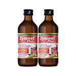 AIMIL Zymnet Plus Syrup - 200ml (Pack of 2) | Ayurvedic Syrup for Gastric & Digestive Health, Acidity, Controls Nausea | With Carminative Herbs