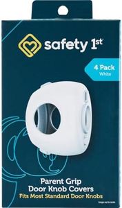 Safety 1st Parent Grip Door Knob Covers, White, One Size,4 Count (Pack of 1) (HS3260600)