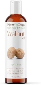 Walnut Oil 4 fl. oz. - Cold Pressed 100% Pure Natural - Skin, Body, Face, and Hair Growth Moisturizer. Great For Creams, Lotions, Lip balm and Soap Making