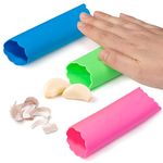 Garlic Peeler, Silicone Garlic Roller Peeling Tube Tool for Useful Kitchen Tools, 3PCS Random Color