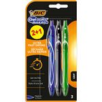 BIC - Pack of Bic 2 + 1 Gel-Ocity Quik Dry Blue - Bic 5% in Books