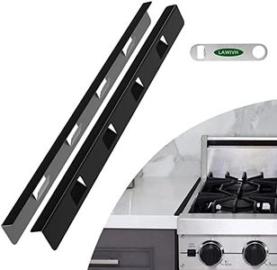 Stove Gap Covers Stainless Steel stove gap filler range trim kit Between Oven and Countertop Dishwasher Dryer Heat Resistant and Easy to Clean (23'4 Mirror black)