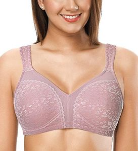 ZeroBound Women's Minimizer Bra Comfort Cushion Strap Wirefree Full Coverage Large Bust Non-Padded Bras