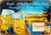 PaBoe 1955 Hamm's Beer Bewitching 8x12 Vintage Retro Tin Metal Sign Wall Decor