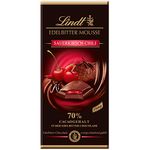 Lindt Cherry & Chilli 70% Dark Chocolate Mousse 150g Bar (Edelbitter - German Import)