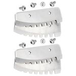 Syhood 4 Pieces Replacement Blade with 8 Screws 6'', 8'' Replacement Auger Blades Ice Auger Blades for Power Ice Auger (Knife Shaped,8'')