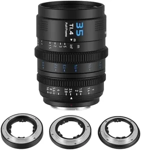 SIRUI VP-1 Vision Prime 1 T1.4 Full Frame Cine Lens, 35mm Manual Focus Cinema Lens with Pre-Installed E Mount, Interchangeable RF/Z/L Mounts (Black)