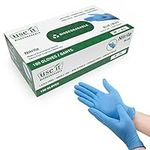 Biodegradable Nitrile Gloves - Latex Free and Powder Free Disposable Gloves (Medium, 100, Gloves)