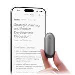 Plaud NotePin AI Notetaker, App Control, AI Transcribe & Summarize, Support 112 Languages, 64GB Memory, Audio Recorder for Lectures, Meetings, Cosmic Gray
