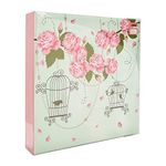 Arpan Extra-Large 3-Ring Binder Self Adhesive Photo Album 20/Sheets 40/Sides (Vintage Rossi Bird)