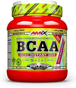 AMIX Nutrition | BCAA Instant Juice | Aminoácidos Ramificados 2:1:1 | Sabor a Sandía | 400 g + 100 g Gratis | Aumenta Energía y Resistencia | BCAA Polvo | Quemador de Grasa | Especial para Deportistas